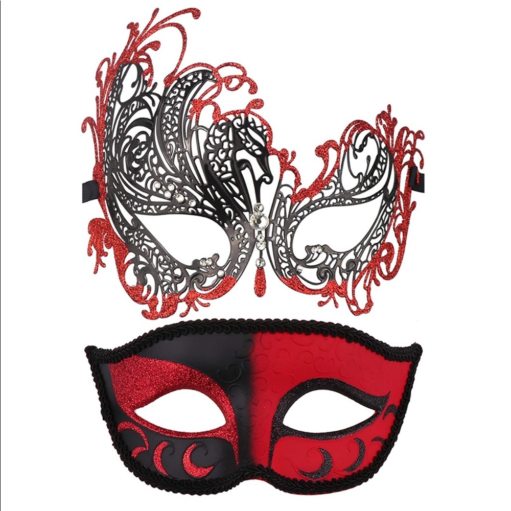 Couples masquerade masks